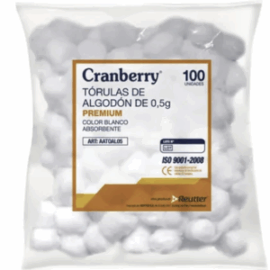 Torula Algodón Cranberry 0,5grs X 100 Unidades